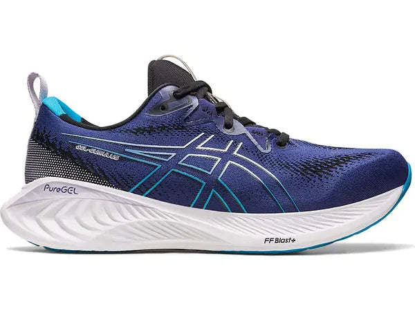 Lateral view of the Men's Cumulus 25 in Indigo Blue/Island Blue