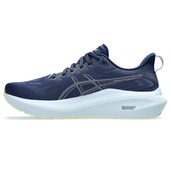 The medial side of this ASICS running shoe has the typical logo.