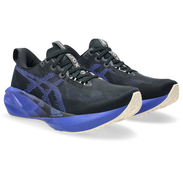 A cobalt Asics logo is in the middle of the upper on both sides.
