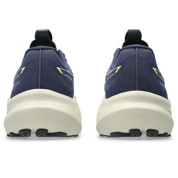 The heel of the GT-2000 14 has a bulbus look to it for cushion and stability.