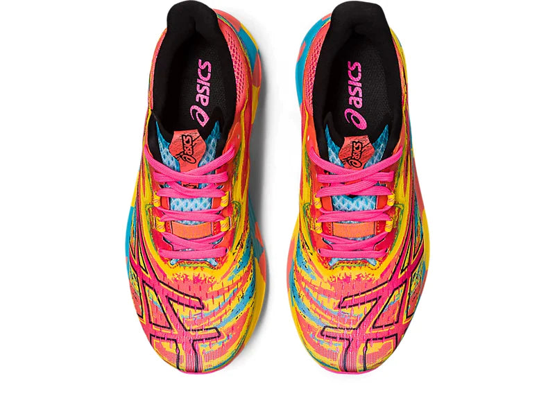 Top view of the Women's Noosa Tri 15 in Aquarium/Vibrant Yellow