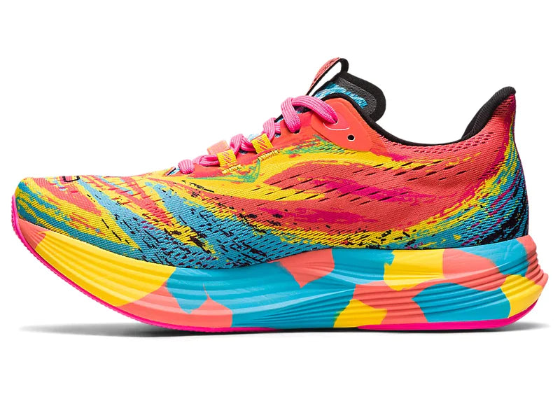Medial view of the Women's Noosa Tri 15 in Aquarium/Vibrant Yellow