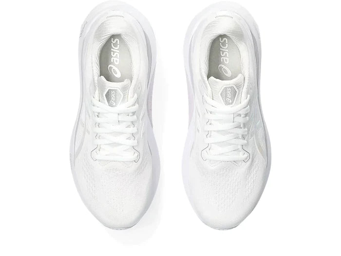 Top view of the Women's Kayano 30 (Anniversary Edition) in White/Lilac/Hint