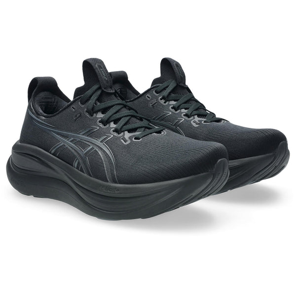 A black Asics logo is in the middle of the upper on both sides.