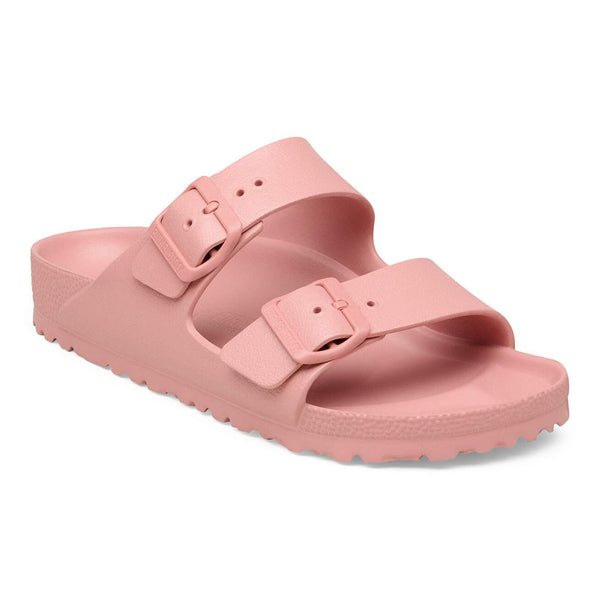 Pink 2 strap sandal on a white background