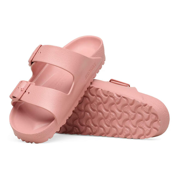 Pink 2 strap sandal on a white background