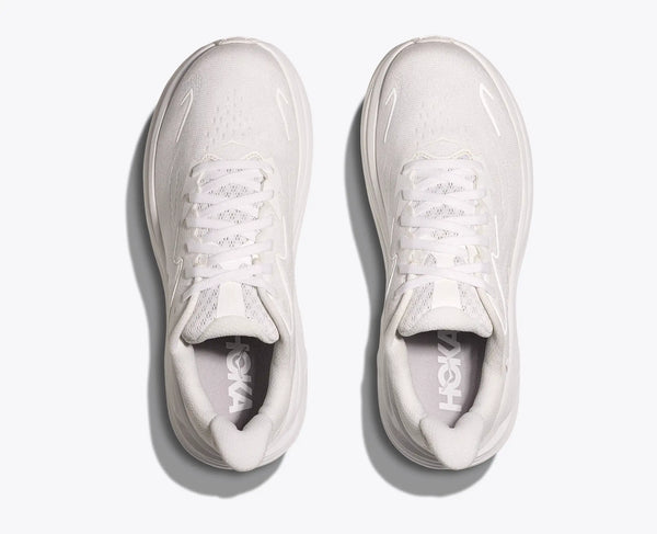 White sneakers on a white background