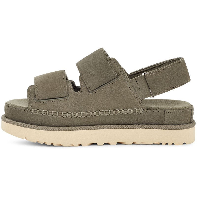 Medial view of the Women's Goldenstar Sling by UGG in the color Moss Green