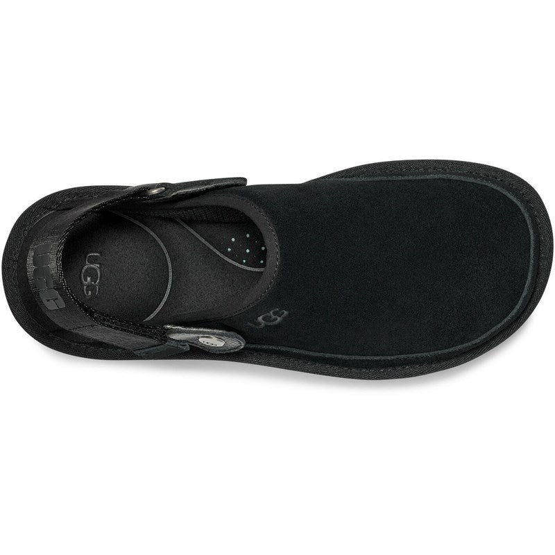 Top view of the Men's GoldenCoast Clog by UGG in the color Black