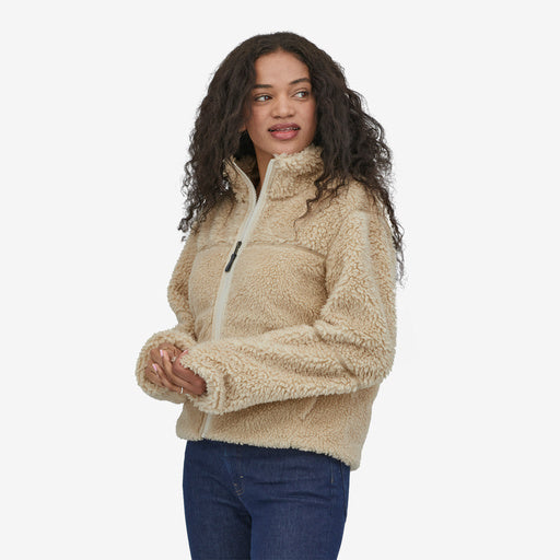 Front view of women's fleece jacket