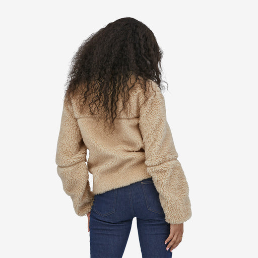 Back view of women's fleece jacket