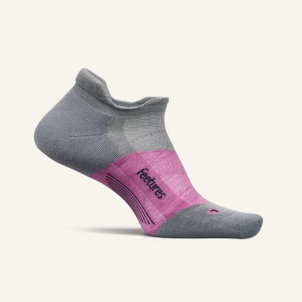 merino max cushion no show pink sock