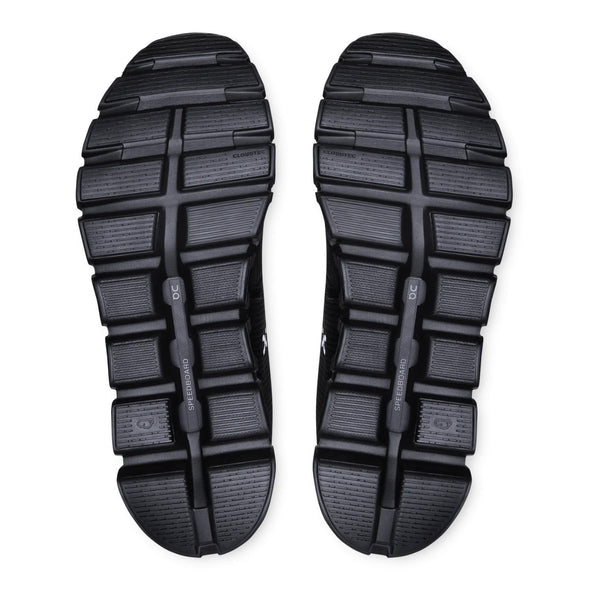 The sole provides a better toe-off and traction.
