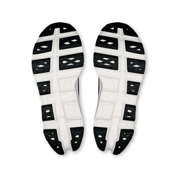Black and white shoe sole design on a white background