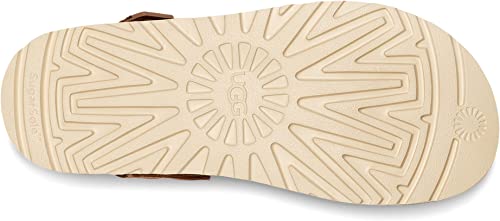 Bottom (outer sole) view of the Women's Goldenstar Clog by UGG in the color Chestnut
