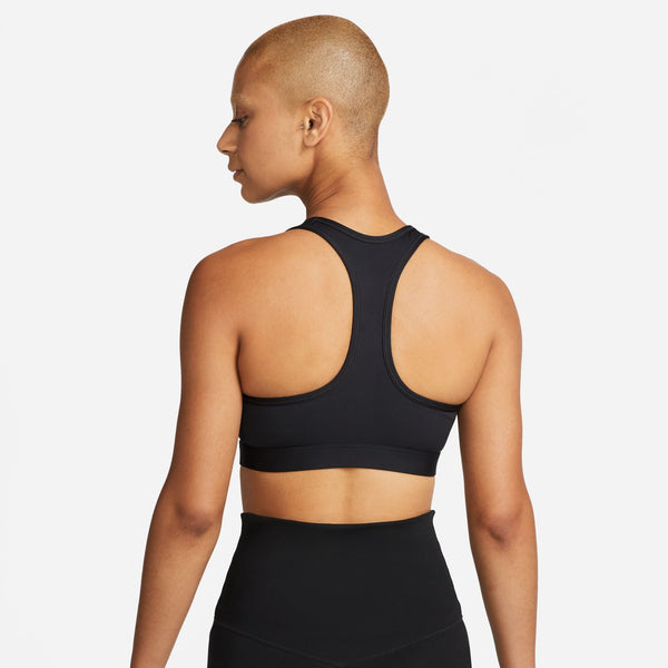 back view of womens swoosh padded bra