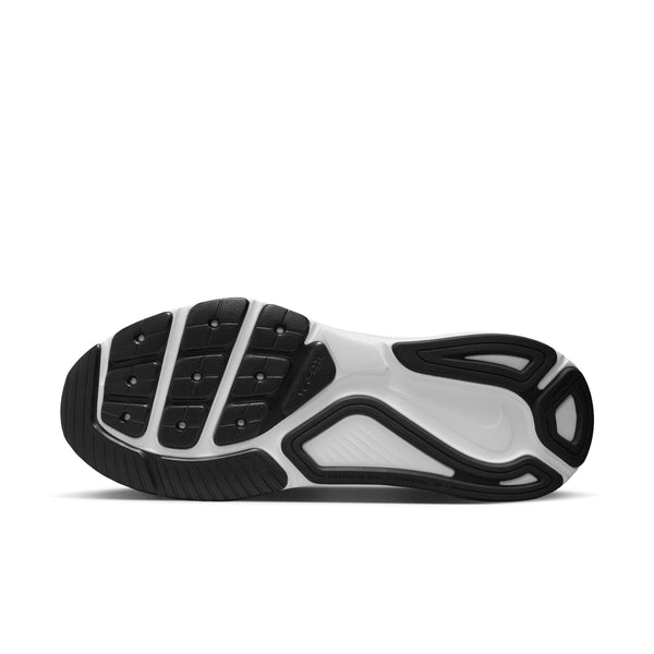 Black and white athletic shoe sole on a white background.