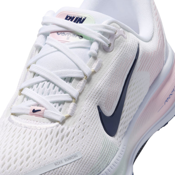White running shoe with Nike logo on a white background