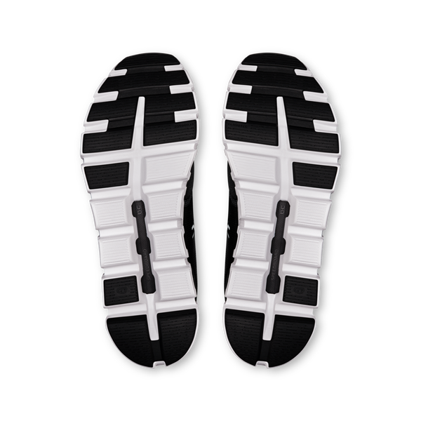 The outsole of this Cloud 6 is the same black and white color as the upper.
