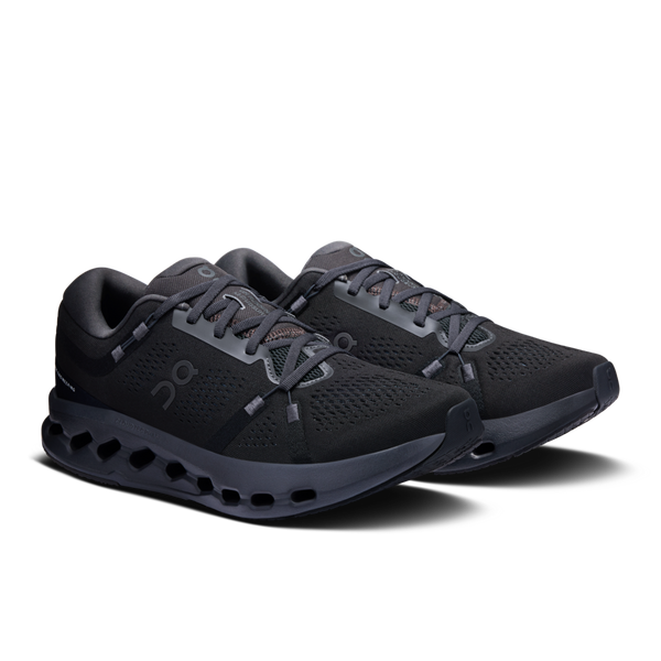 A pair of Men's Cloudsurfer 2 with an all black upper.