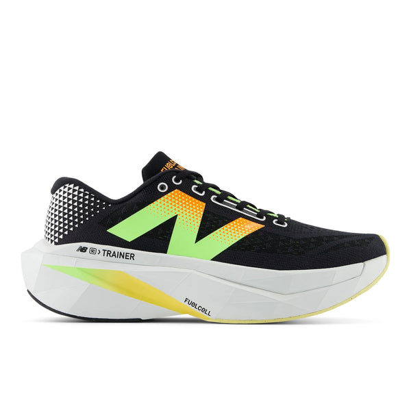 The New Balance SuperComp Trainer V3 is built for half and full-marathon training, these shoes deliver comfort every step of the way. These incredible running shoes offer a lot of cushioning through the heel and midfoot. This soft feel also results in a bounce onto the forefoot and a fast roll into the next step.