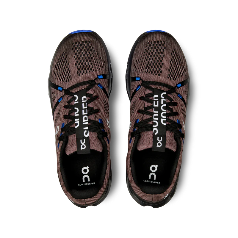 Top view of the Men's Cloudsurfer in Black/Cobalt