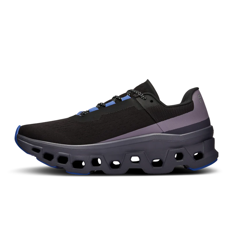 Medial view of the Women's On Cloudmonster in Magnet/Shark