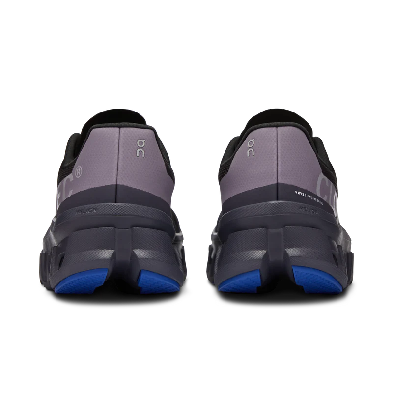 Back view of the Women's On Cloudmonster in Magnet/Shark
