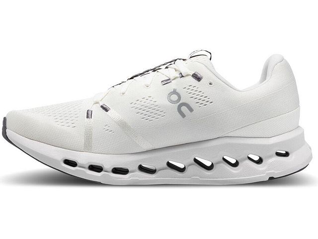 Medial view of the Men's ON Cloudsurfer in the color White/Frost