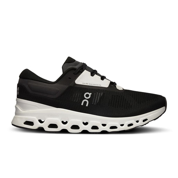 The Cloudstratus in Black and white is a very core looking running shoe that can be worn with jeans and pants
