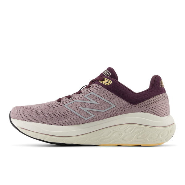 The medial side of this women's shoe has a large N for the logo