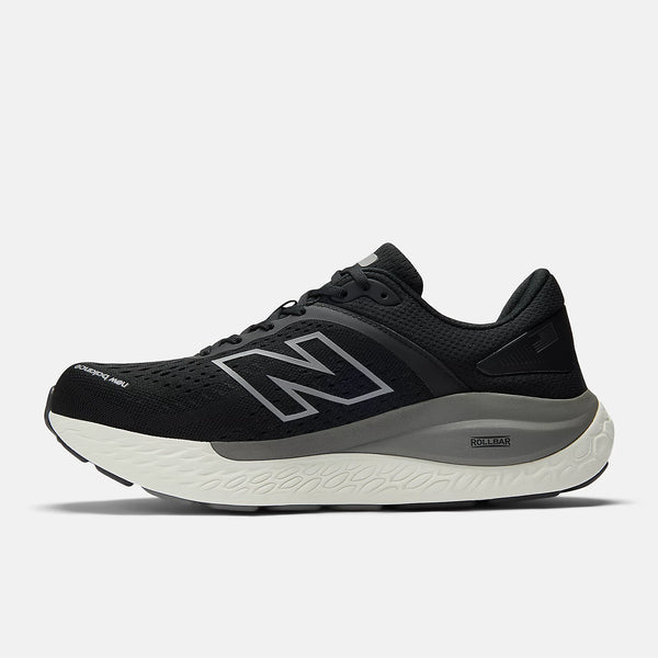 Black athletic shoe on a white background