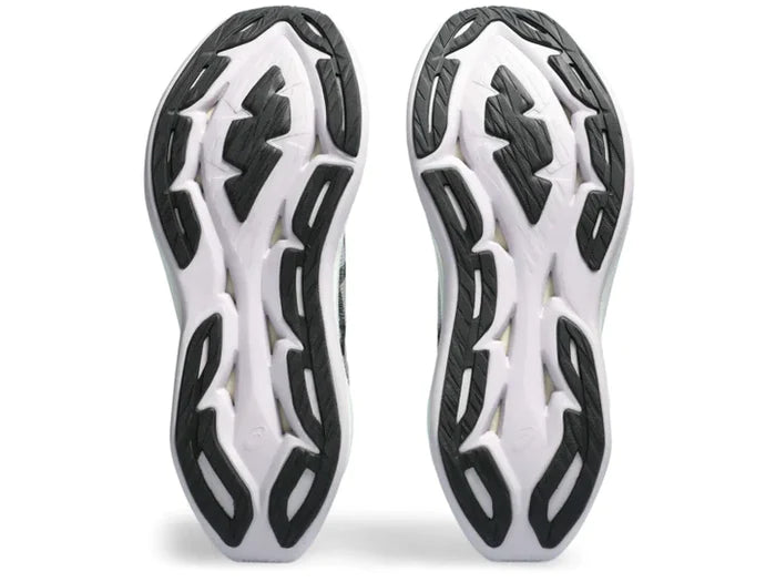 Bottom (outer sole) view of the Unisex SuperBlast from ASICS in the color White/Lilac Hint