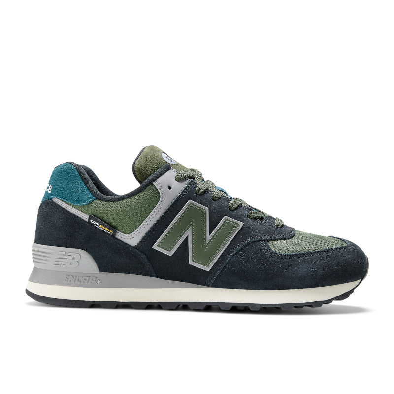 The lateral side of this New Balance shoe has a Cordova upper that provides a gret rugged look