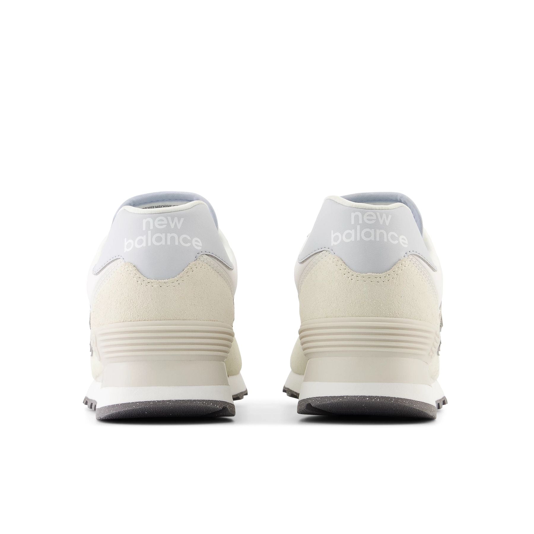 Back view of the Women's 574 in Angora/Granite
