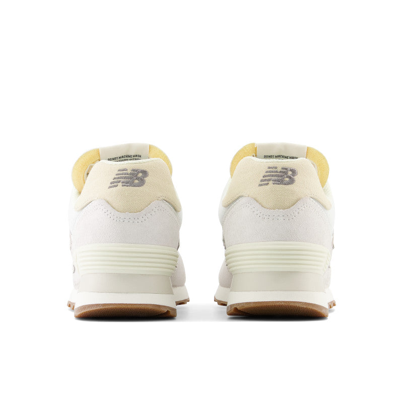 The flying NB logo is on the heel collar on the back of each shoe