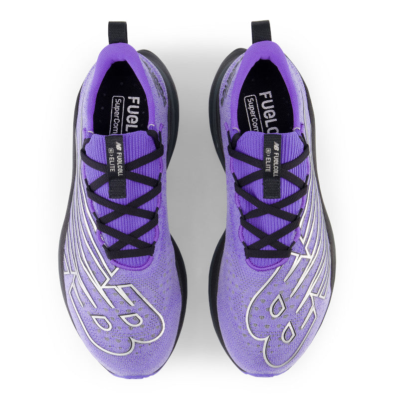 From the top down the Elite V3 from N B has a huge flying NB logo that stretches over the toes all the way around the lateral side of the shoe