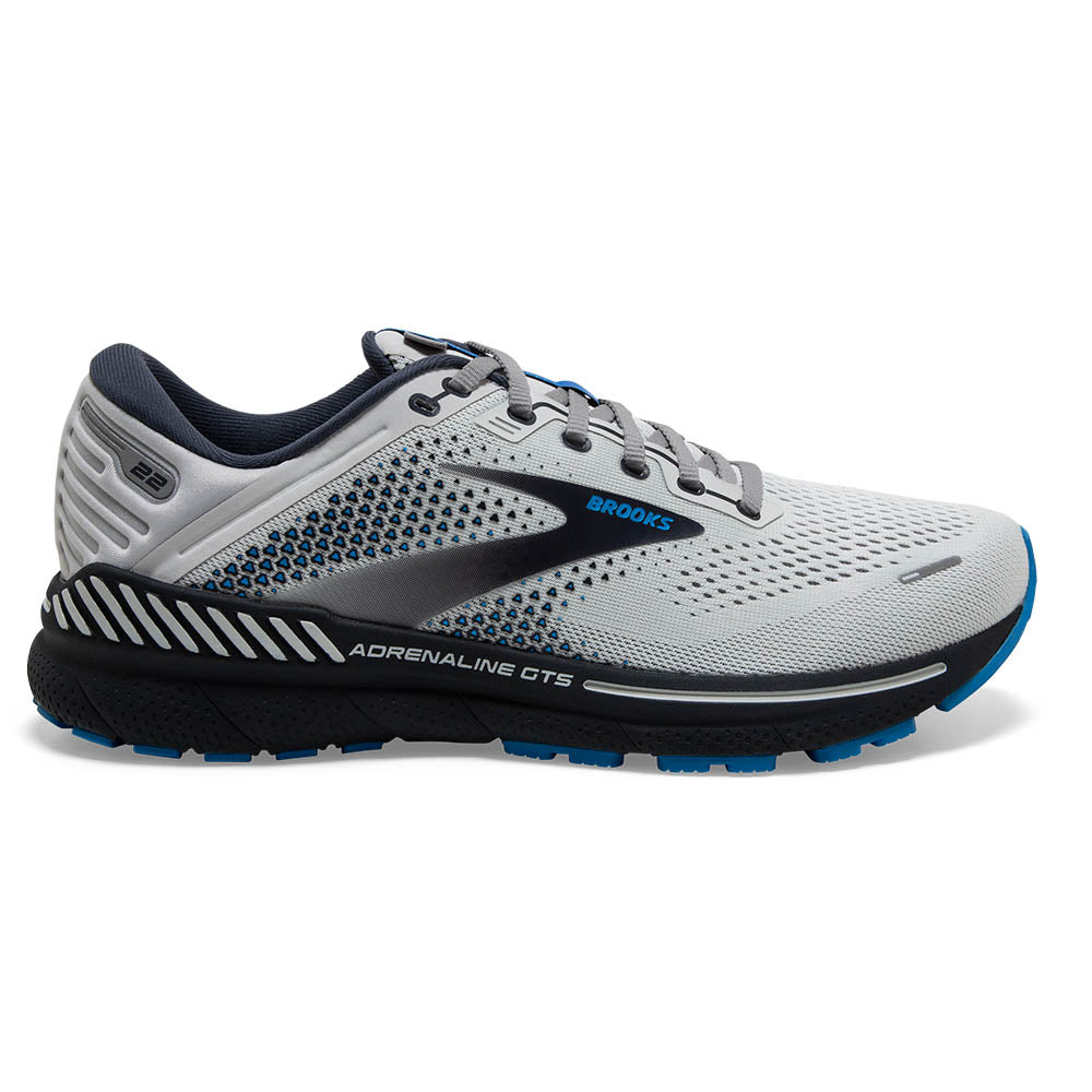 Known for over twenty years as a runner favorite, the Men's Adrenaline GTS now in Version 22 is a  supportive running shoe that continues to deliver. Brooks has designed this style to offer a perfect balance of support and softness anytime you lave them up.  One of the main highlights is the GuideRail Technology that adds support by keeping excess movement in check. In addition, the DNA Loft cushioning in the midsole creates a soft, yet durable feel that is not squishy. 
