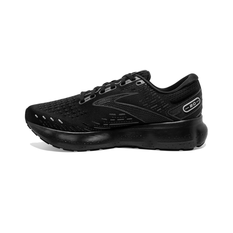 Medial view of the Men's Glycerin 20 in Black/Black/Ebony