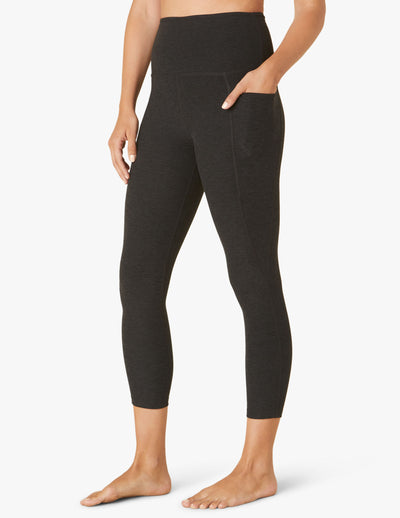 Women's Spacedye Out Of Pocket High Waisted Capri