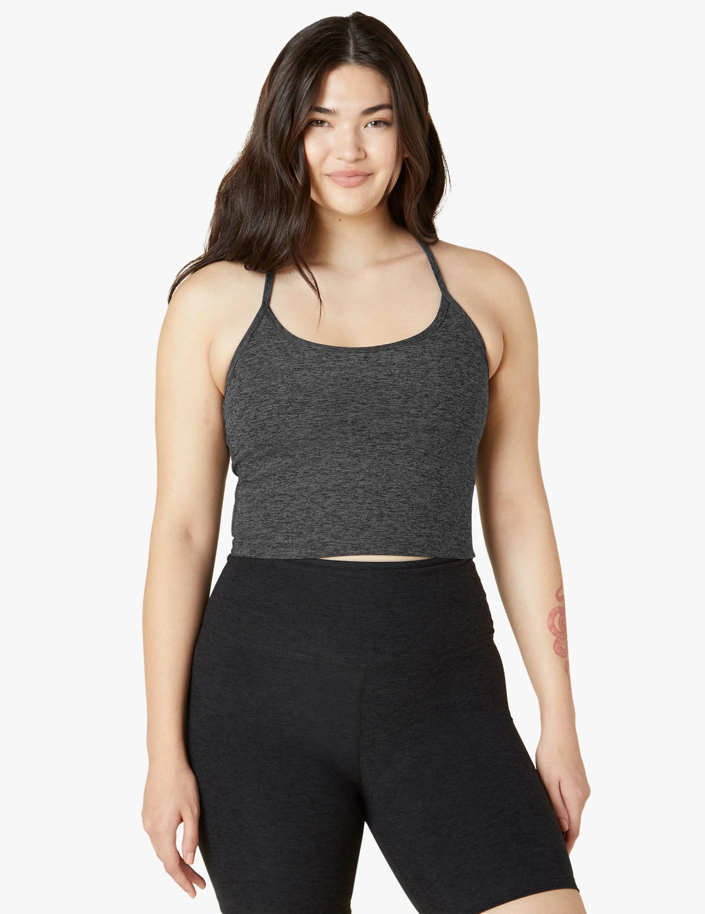 Women's Beyond Yoga Spacedye Slim Racerback Cropped Tank