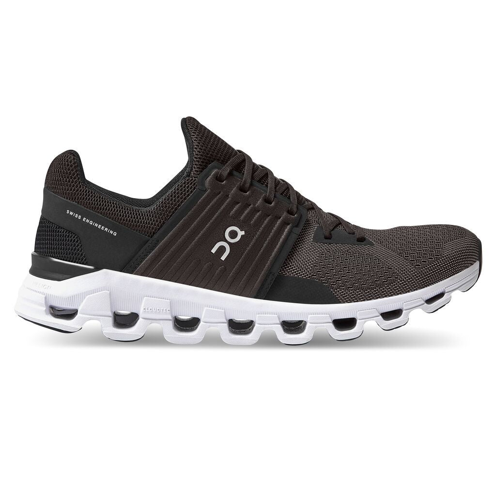 The newest version of the Men's On Cloudswift has arrived!! This running shoe is made for urban runs. The Cloudswift is light but can still absorb the impacts of running due to the design of the midsole. The recycled engineered mesh upper is made to provide all the necessary comfort and security while running.