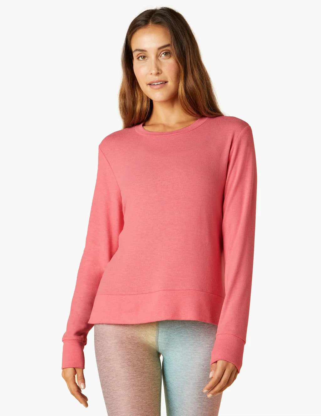 Women's Side Slit Long Sleeve Pullover