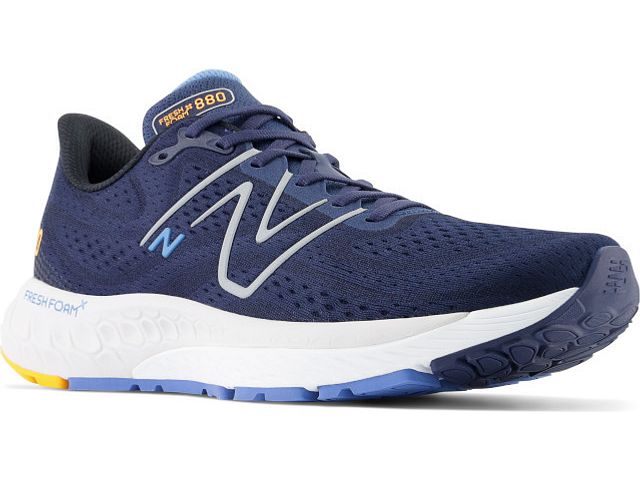 Front angle view of the Men's 880 V13 by New Balance in the color NB Navy