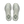 Pair of gray running shoes on a white background