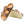 The outsole of this shoe is cream and has a geometric pattern. Birkenstock is stamped into the leather upper on the medial side. 
