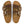 The upper of this shoe is two large straps with buckles on the lateral sides. 