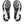 Bottom (outer sole) view of the Men's Kayano 30 by ASICS in the color Black/Sheet Rock