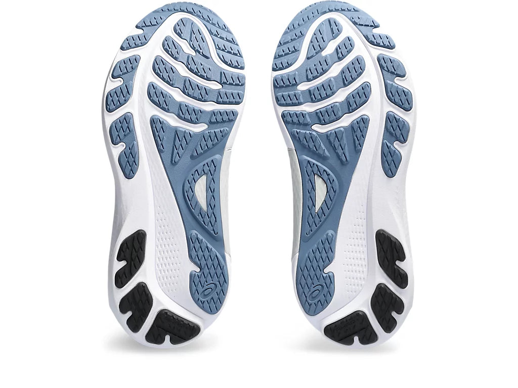 Bottom (outer sole) view of the Men's ASICS Kayano 30 in Deep Ocean/White
