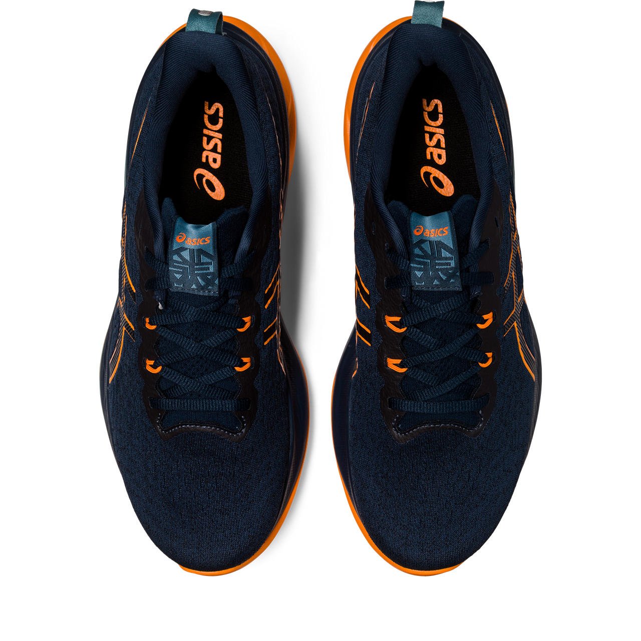 When looking down into the shoe the brand same ASICS is written on the outsole